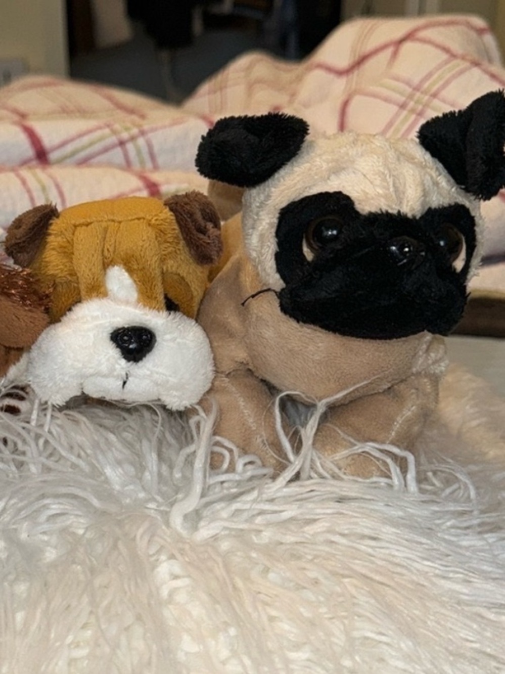 NWOT Ganz Webkinz Dog Duo Stuffed Animal Plush Bundle (Pug, Bulldog)